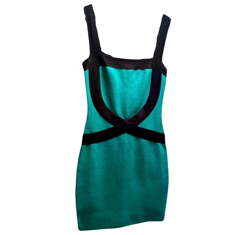 Guess by Marciano Bandage Mini Dress Green/Black XS